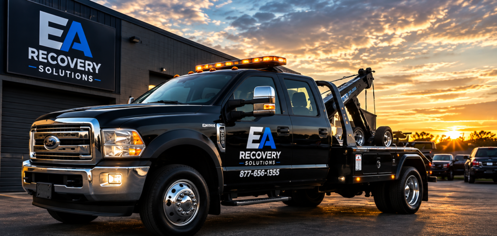 EA Recovery Solutions asset recovery truck